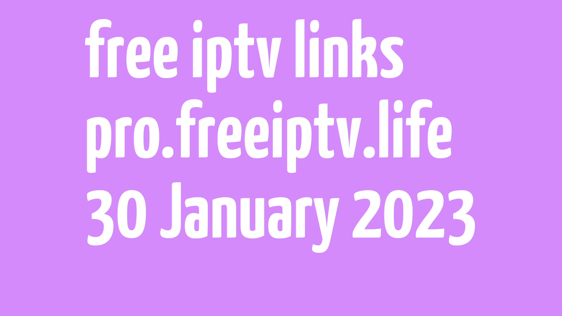 free iptv links 290123